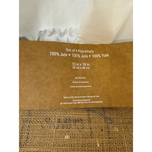 Elrene Home Fashions Set Of 4 Farmhouse "Home For The Holidays" Placemats 13" X - Picture 4 of 6